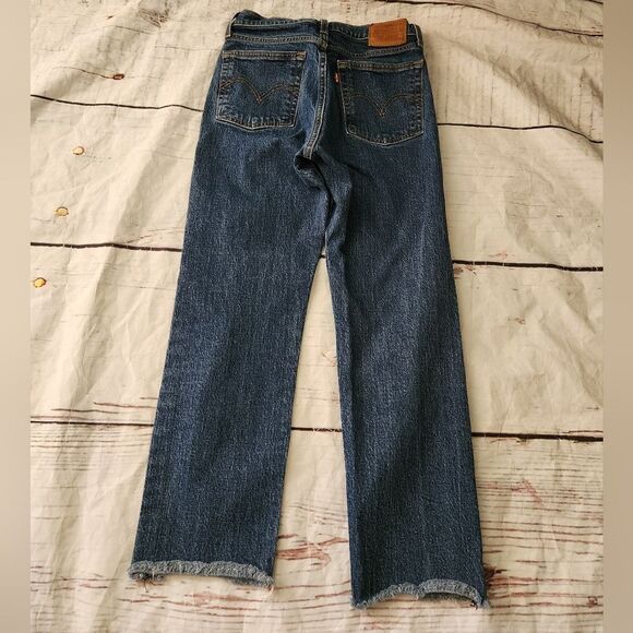 Levi's Premium Wedgie Straight Jeans Size 27 - Picture 3 of 5